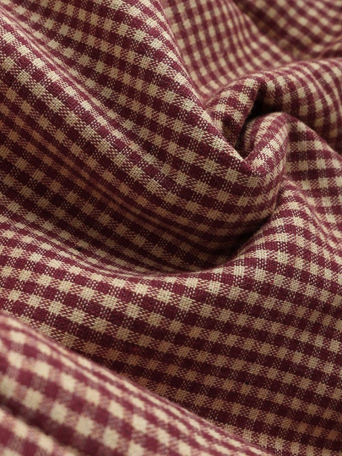 Jenny – Checked Hooded Fleece Coat