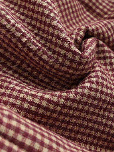 Jenny – Checked Hooded Fleece Coat