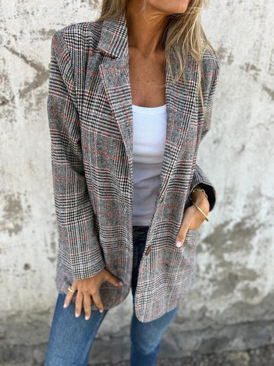 Trish - Casual Checked Blazer