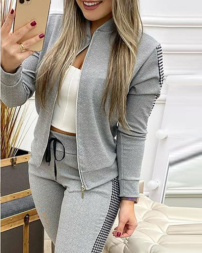 Clara – Chic Contrast Lounge Set