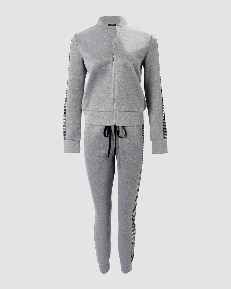 Clara – Chic Contrast Lounge Set