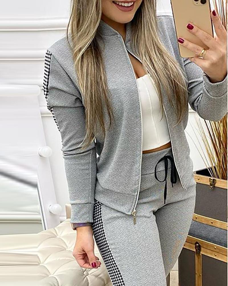 Clara – Chic Contrast Lounge Set