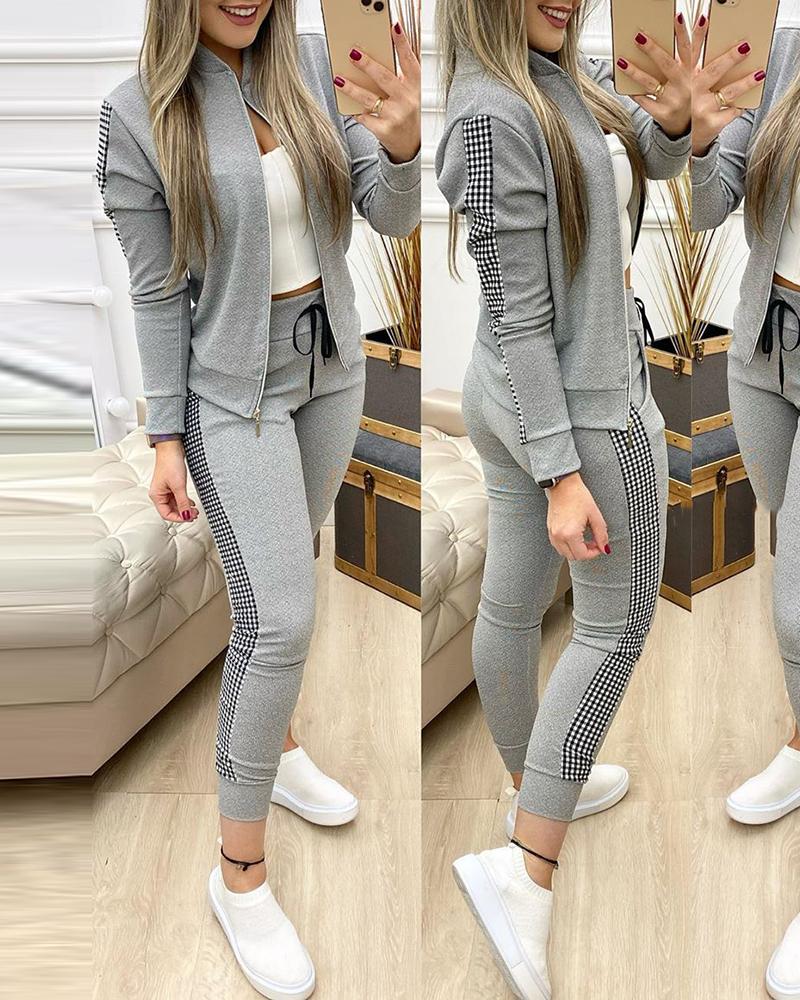 Clara – Chic Contrast Lounge Set