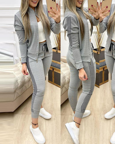 Clara – Chic Contrast Lounge Set