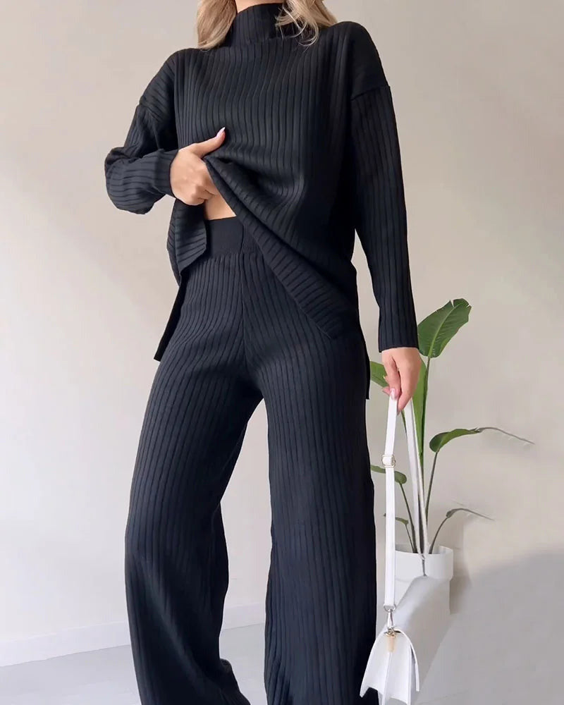 Sienna – Chic Slit Relaxed two-piece set