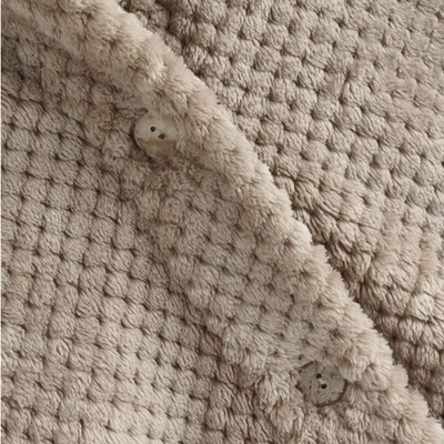 Elsa – Textured Hooded Button Coat