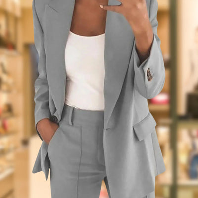 Roseann - Lapel Slimming Suit Set