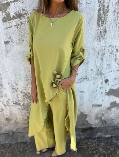 Edith – Relaxed Button-Detail Set