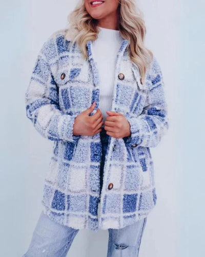 Elsie - Cosy Plaid Jacket