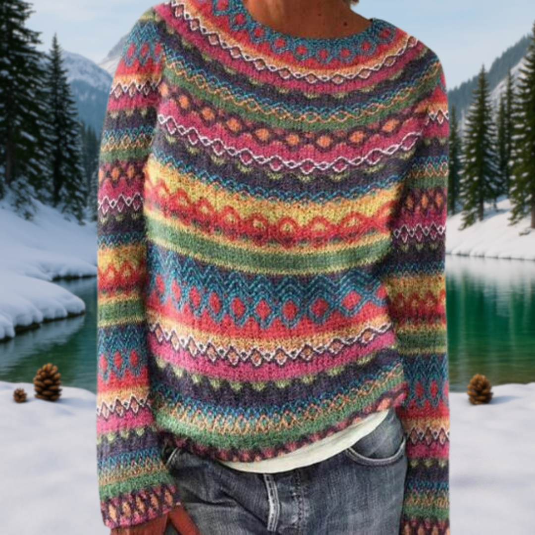 ELVA | RETRO ICELANDIC SWEATER