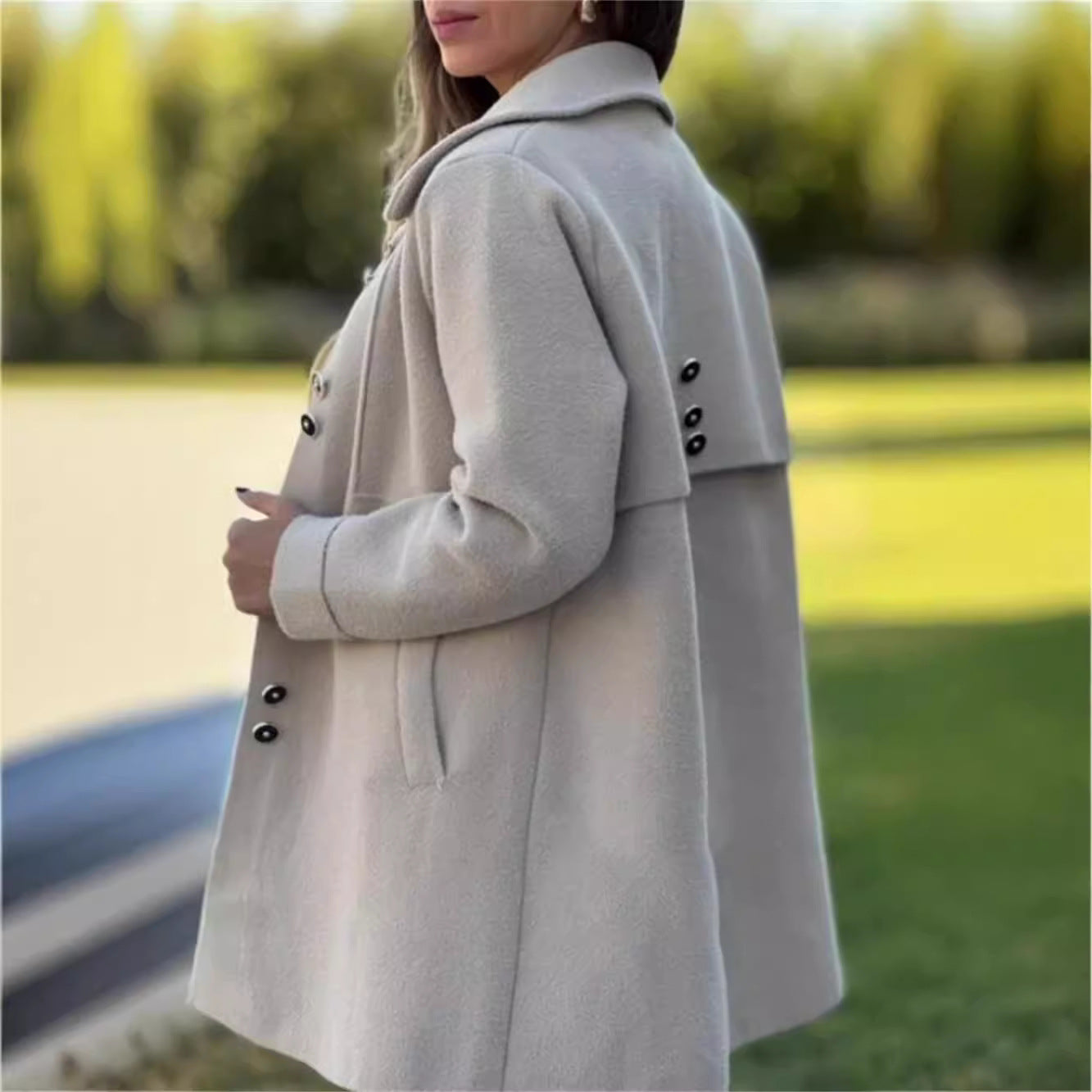 Natalie - Timeless Button-Up Coat