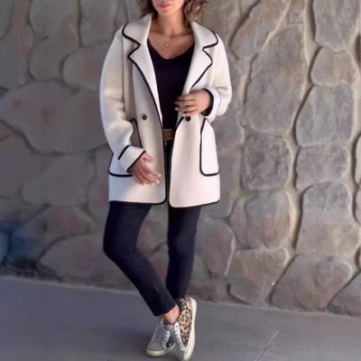 Janine - Elegant Button-Front Coat