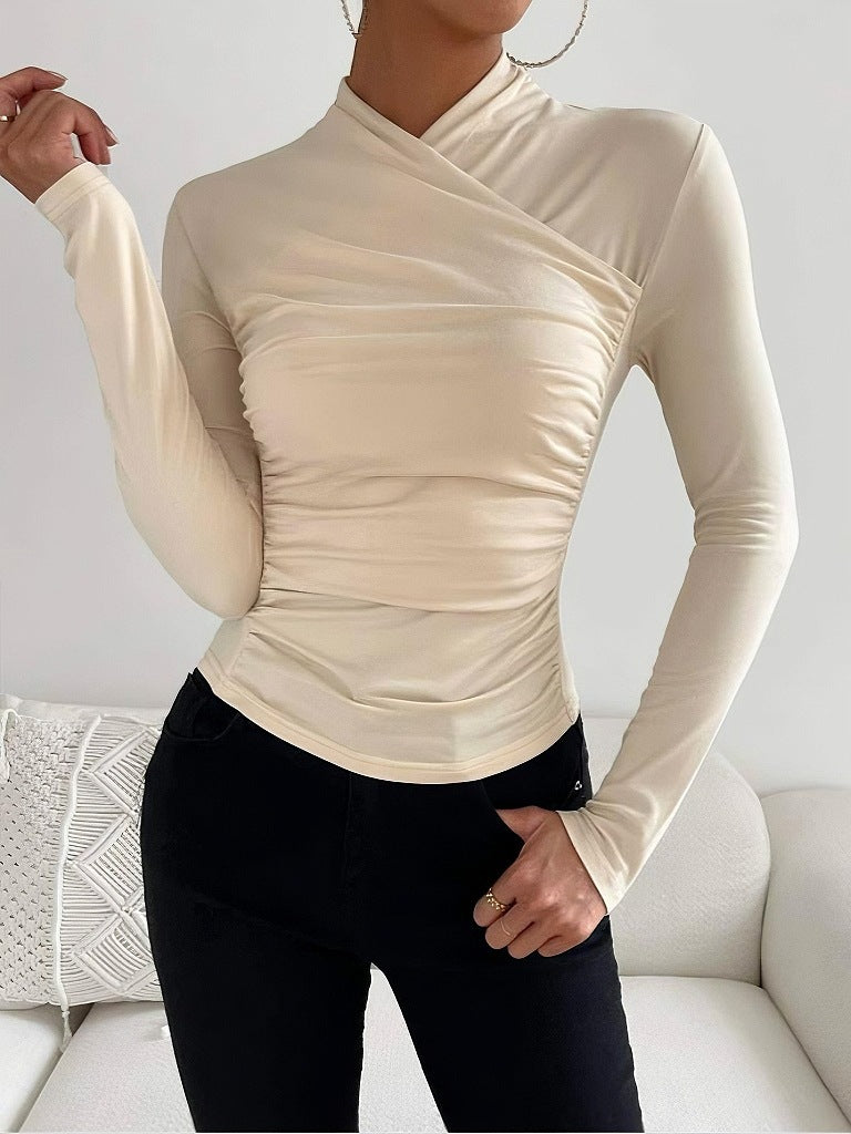 Rachel - Sleek Lines Draped Top