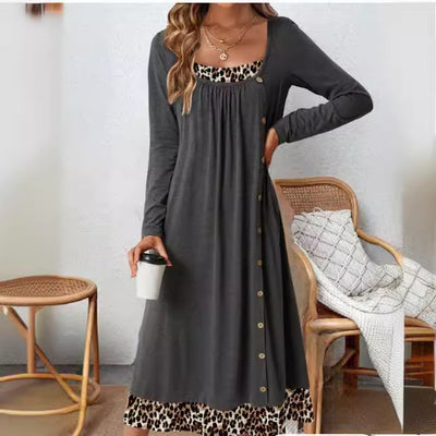 Suzan - Chic Pleated Lounge Dress