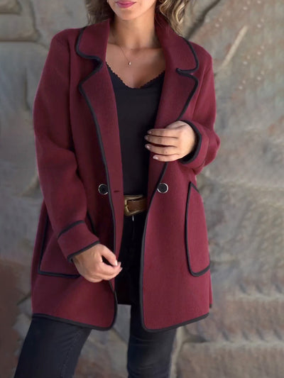 Janine - Elegant Button-Front Coat