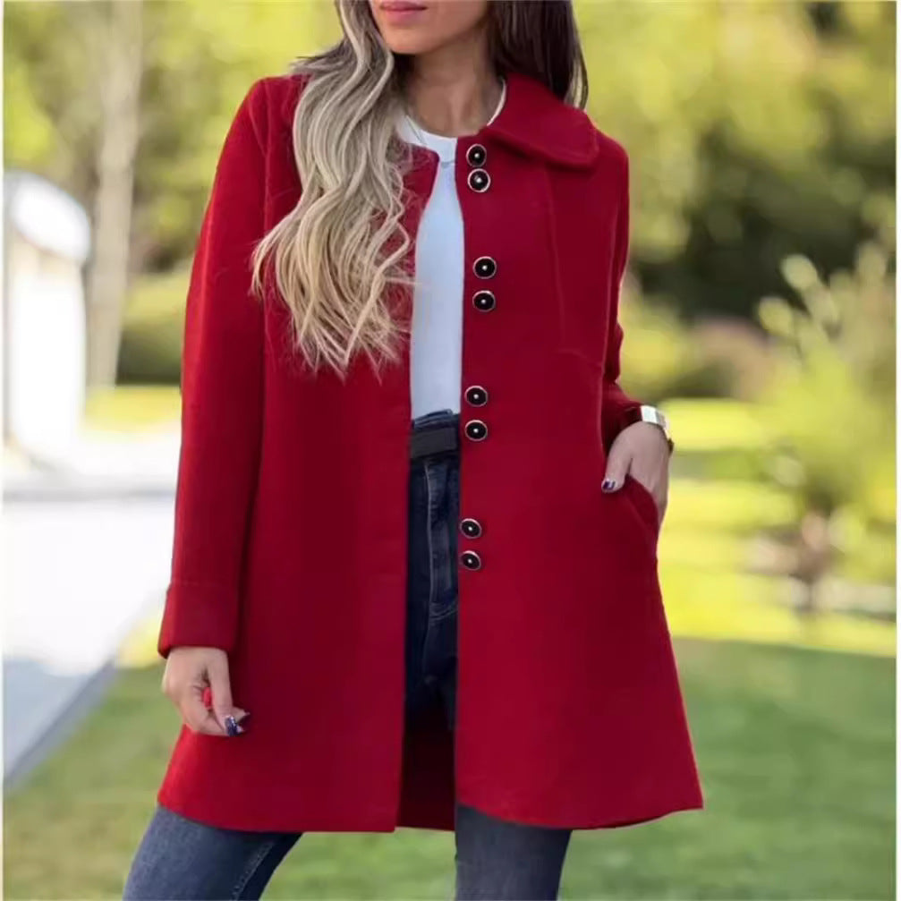 Natalie - Timeless Button-Up Coat