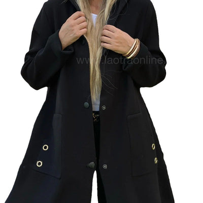 Amanda - Relaxed Fit Hooded Coat