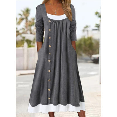 Suzan - Chic Pleated Lounge Dress