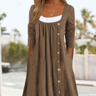 Suzan - Chic Pleated Lounge Dress