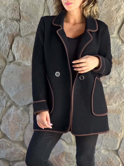 Janine - Elegant Button-Front Coat