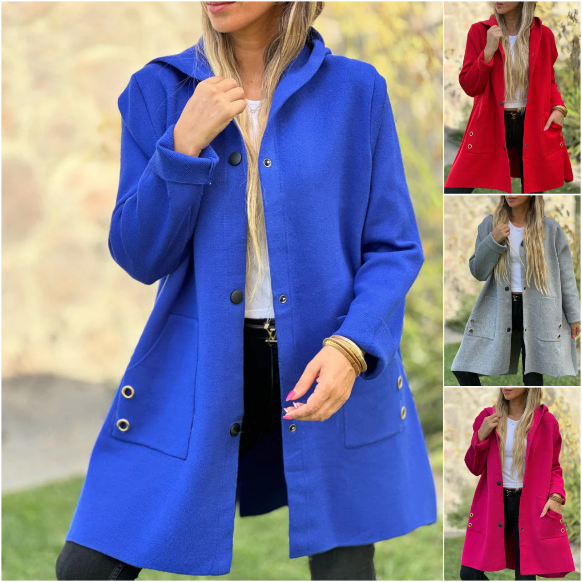Amanda - Relaxed Fit Hooded Coat