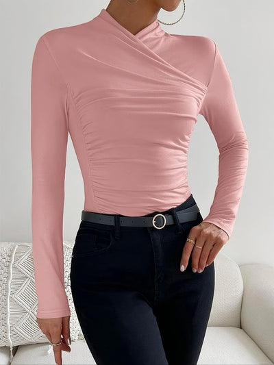 Rachel - Sleek Lines Draped Top