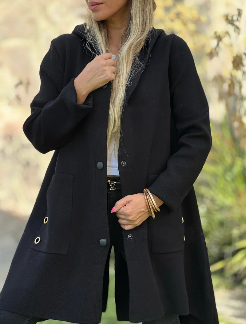 Amanda - Relaxed Fit Hooded Coat