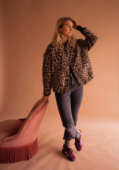Delia - Bold Leopard Jacket