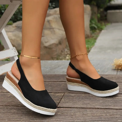Leona - Casual Slingback Wedge
