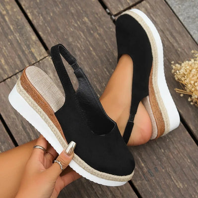 Leona - Casual Slingback Wedge