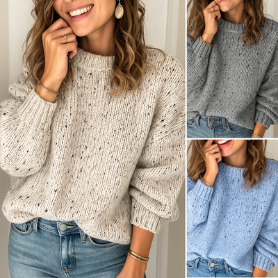 Veronica - Cosy Textured Knit Sweater