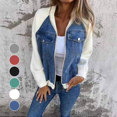 Marcia - Denim Knit Jacket