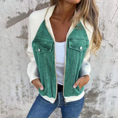 Marcia - Denim Knit Jacket