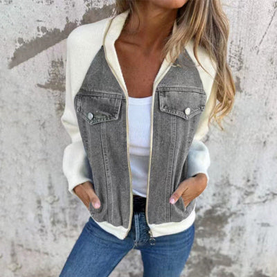 Marcia - Denim Knit Jacket