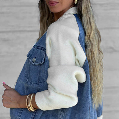 Marcia - Denim Knit Jacket