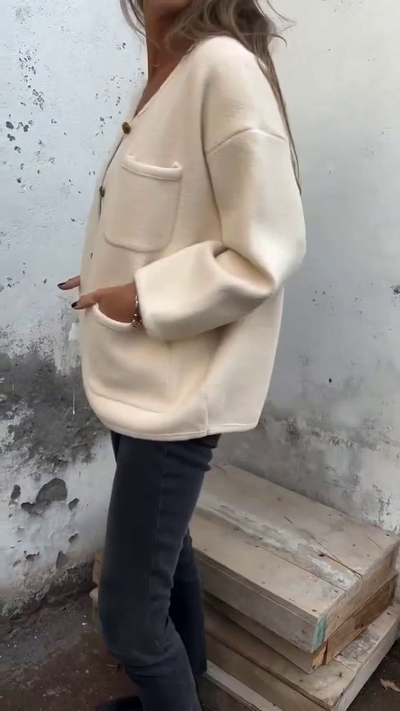 Juliana - Soft Touch Button Jacket