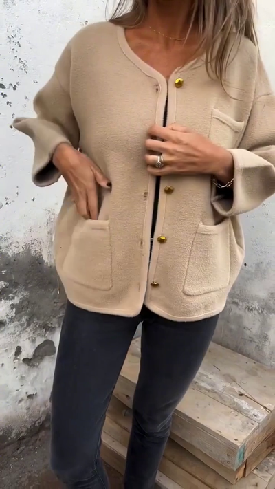 Juliana - Soft Touch Button Jacket
