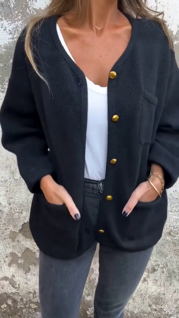 Juliana - Soft Touch Button Jacket
