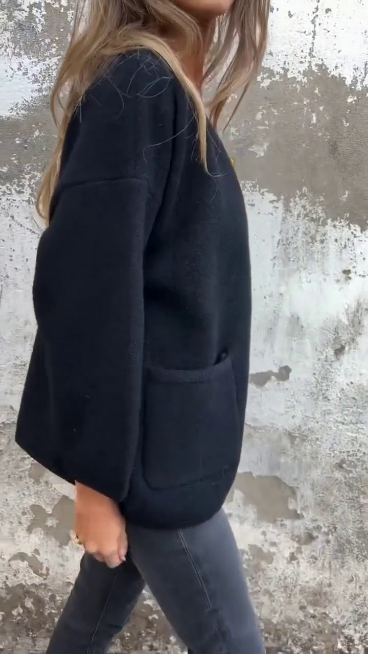 Juliana - Soft Touch Button Jacket